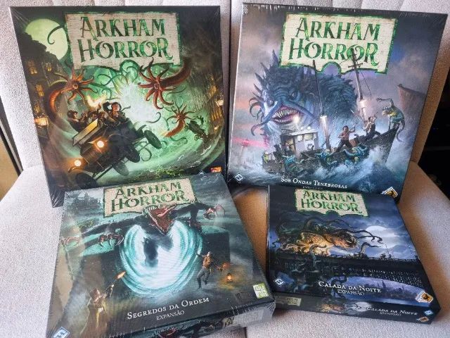 Arkham Horror 3ª Ed. + Expansões Completo NOVO
