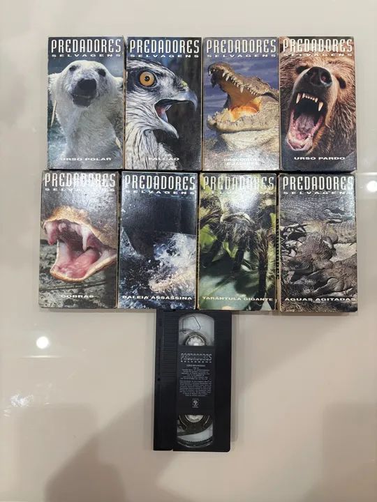 Coleção predadores selvagens, Abril , 9 VHS  - Foto 2