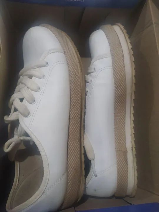 Tênis branco casual feminino beira rio n 36