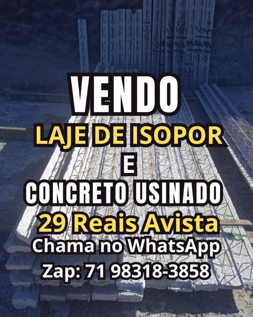 Vendo Laje de Isopor e Concreto Lajão 7