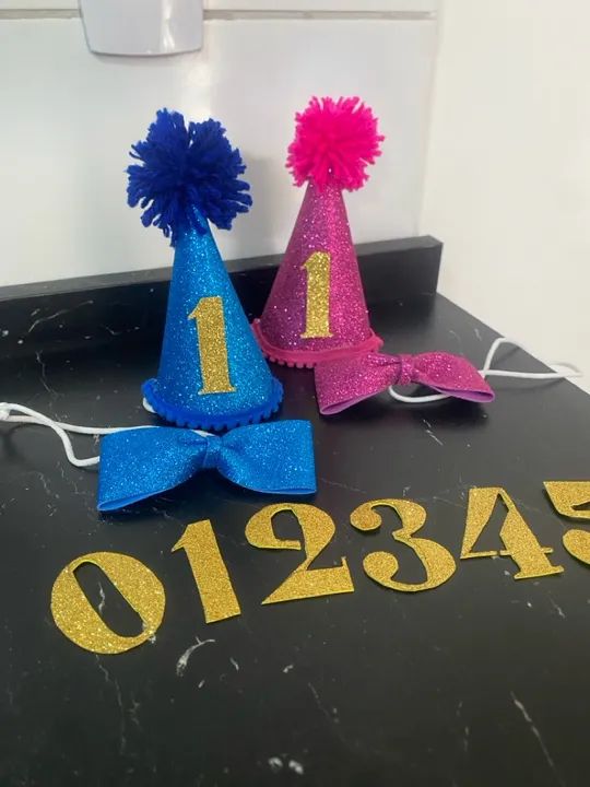 Kit Festa Pet: Chapéu De Aniversário Com Idade + Gravata - Foto 3