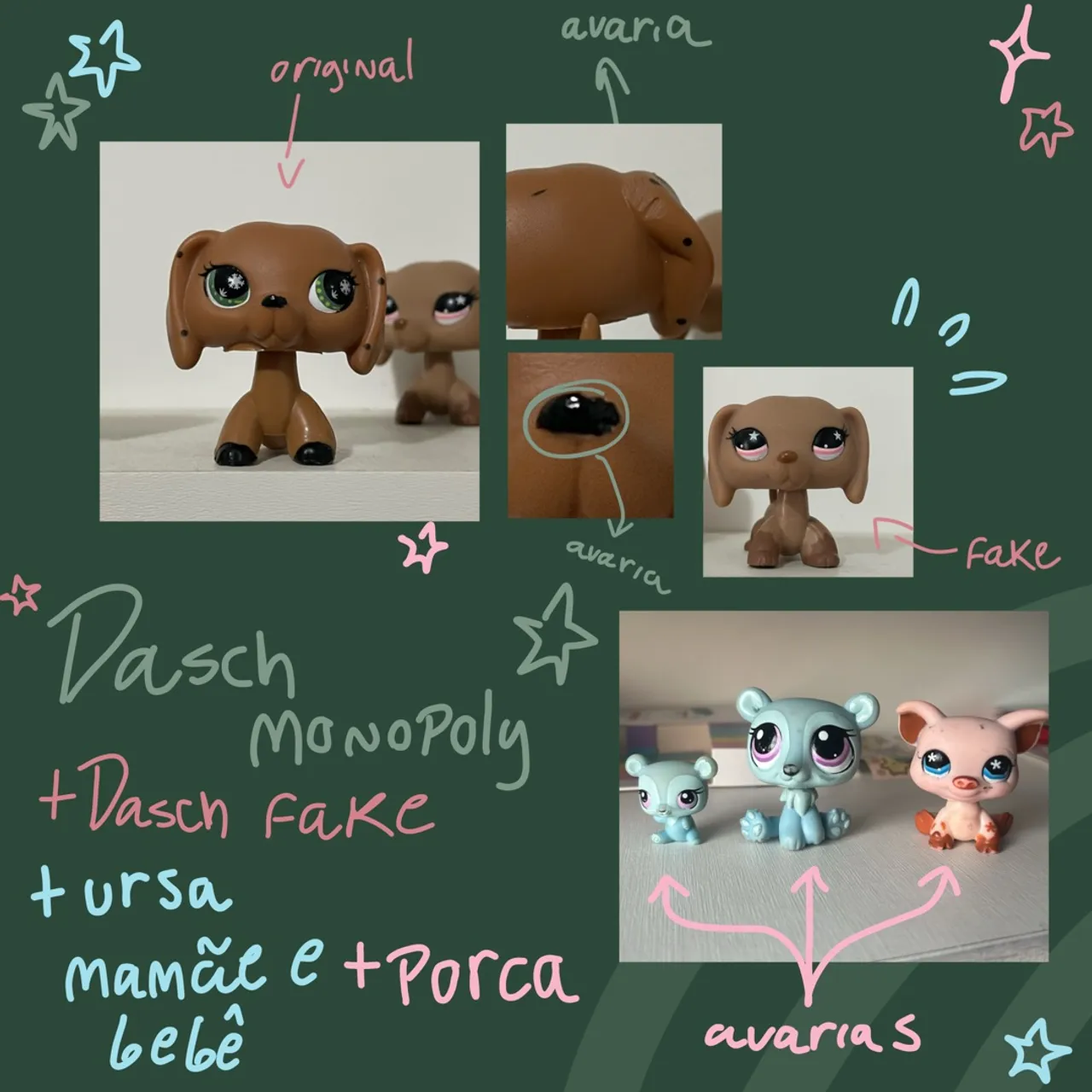 Lote Littlest Pet Shop - Original e fake