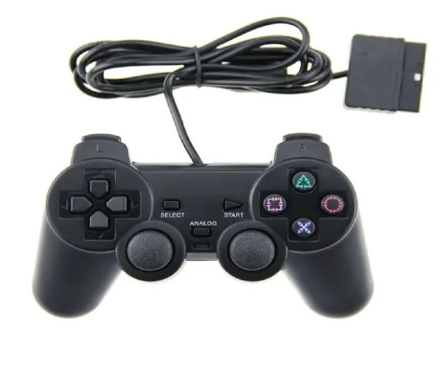 Controle Para Ps2 Dualshock Com Fio E Analógico