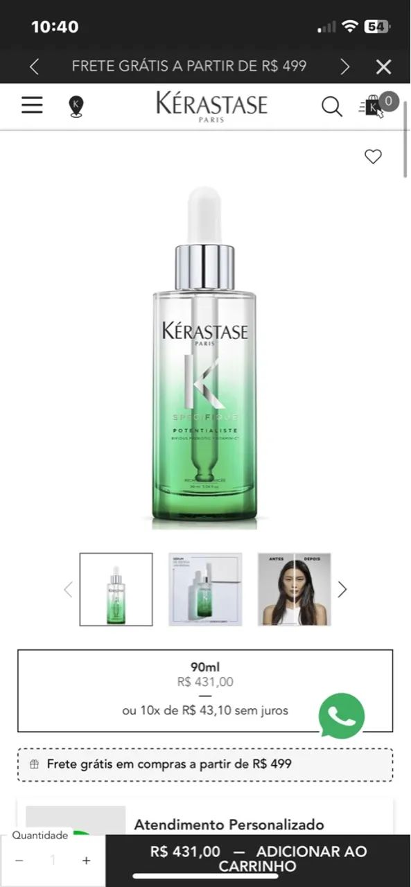 kerastase oleo de cabelo