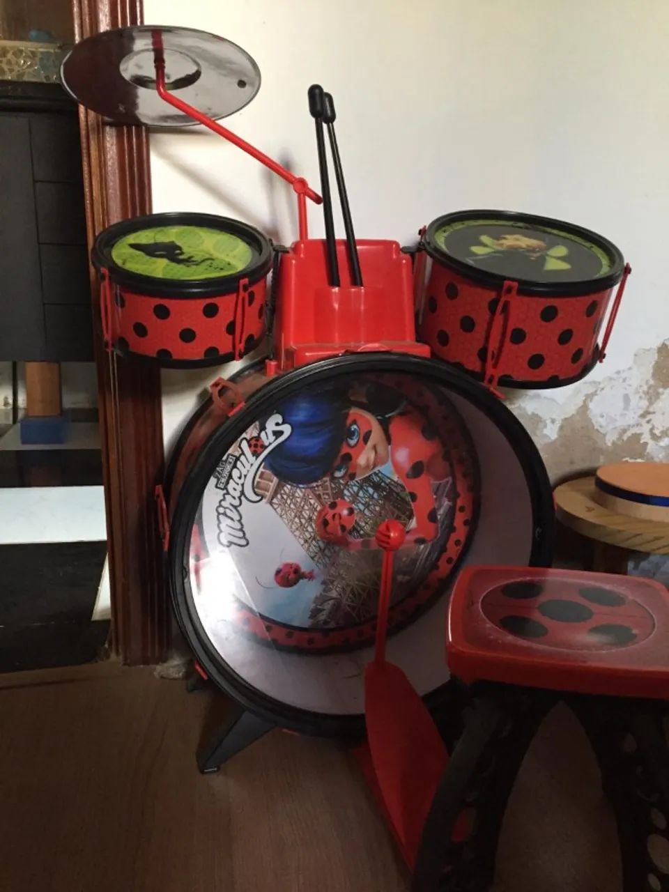 Bateria Miraculous Ladybug Brinquedo Menina - Foto 2
