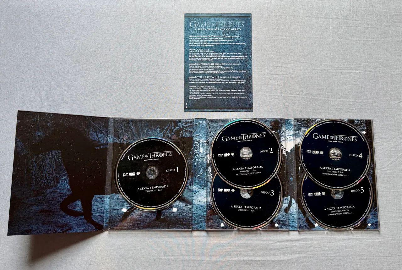 Box dvds série Game of Thrones - 6 temporada ORIGINAL - Foto 2