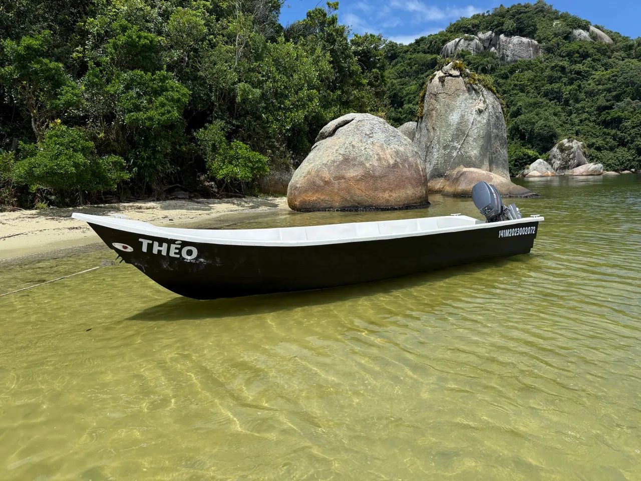 Lancha + motor yamaha 15hp + carreta rodoviária - Foto 3