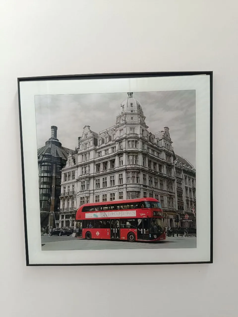 Quadro Decorativo Londres - Ônibus Vermelho