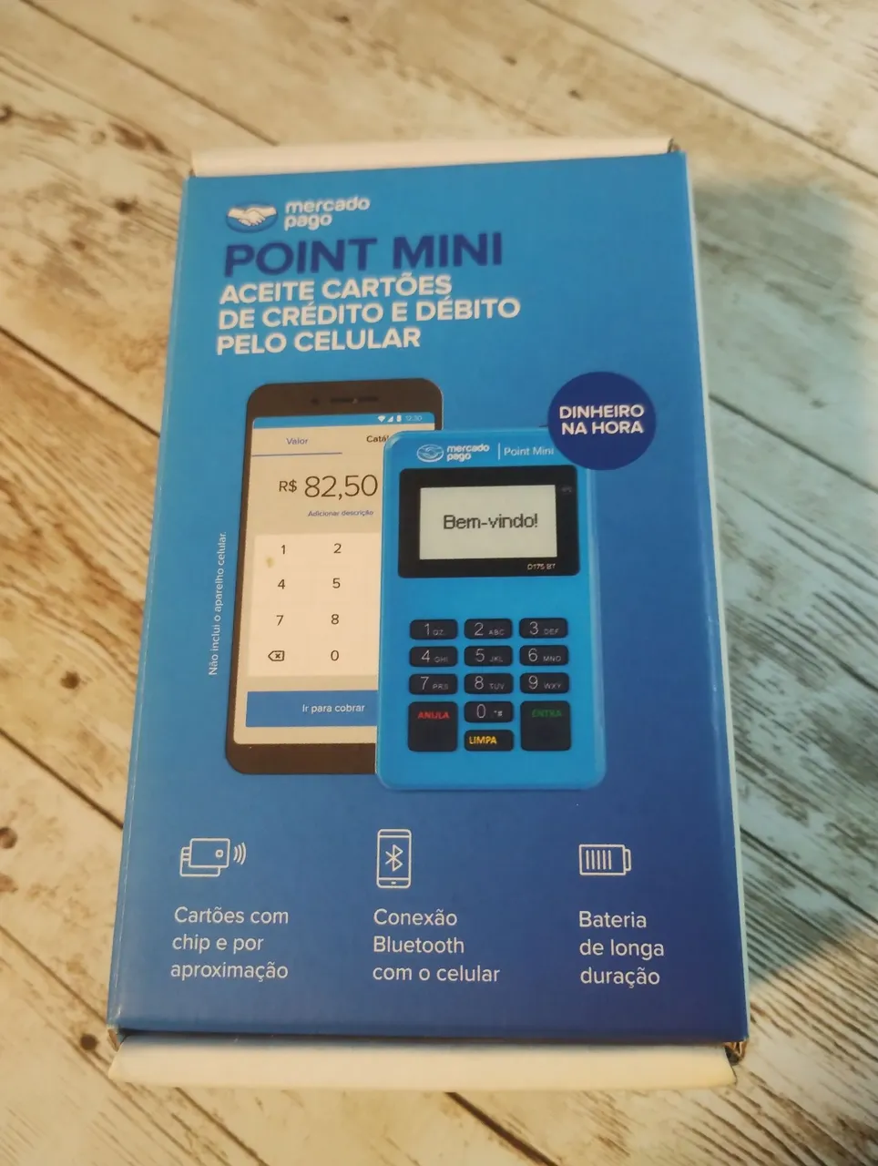Mercado Pago Point Mini - Aceita cartões de crédito e débito
