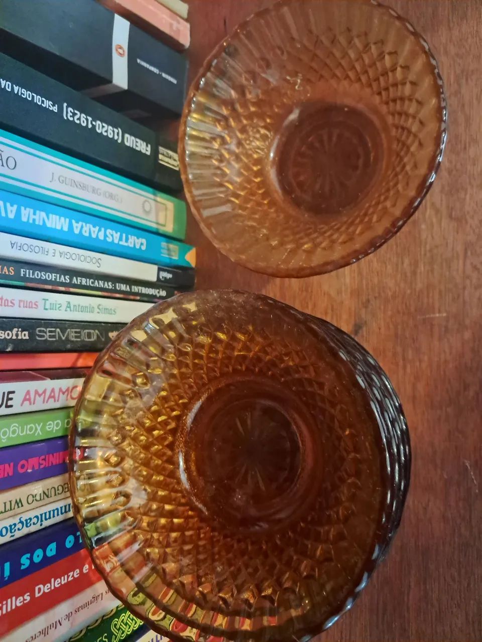 Conjunto de cumbucas de vidro âmbar - Foto 2