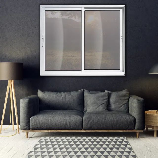 Janela Duas Folhas Móveis de Alumínio Branco Linha 25 - Foto 2