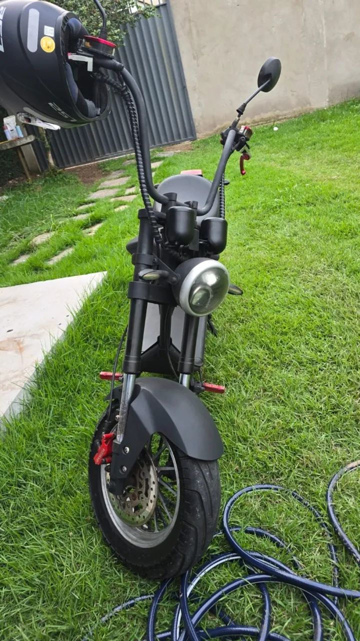 MOTO CHOPPER ELETRICA 3000W 2 BATERIAS CUSTOMIZADA E REVISADA - Foto 3