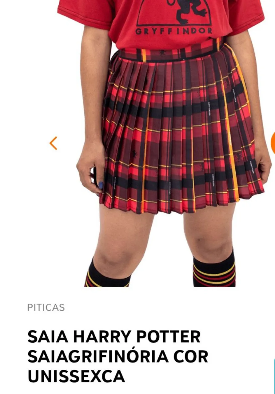 Saia Harry Potter Saiagrifinória Unissex