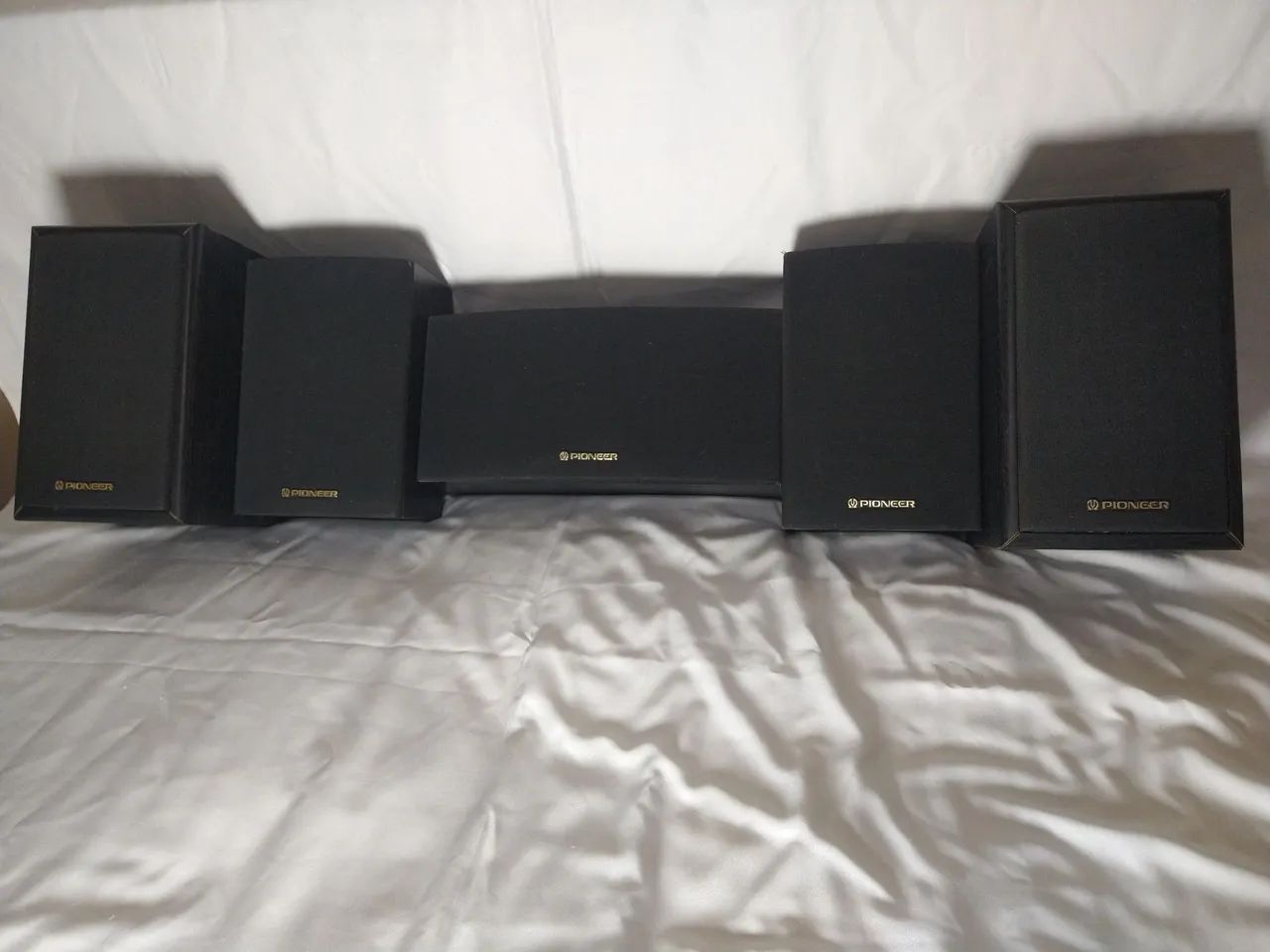 Home theater pionner 5.1 e leitor de DVD, ld e dvl
