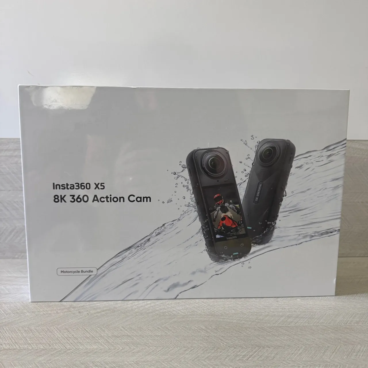 Insta360 X5 8K 360 Action Cam - Motorcycle Bundle