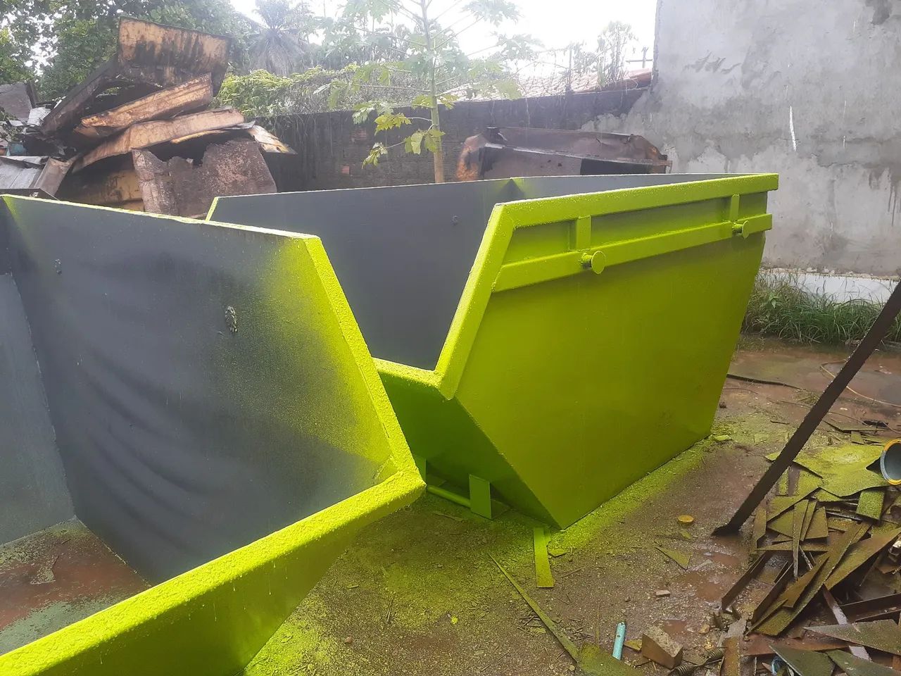 Caixa de Entulho 5m3 já pintada  - Foto 4