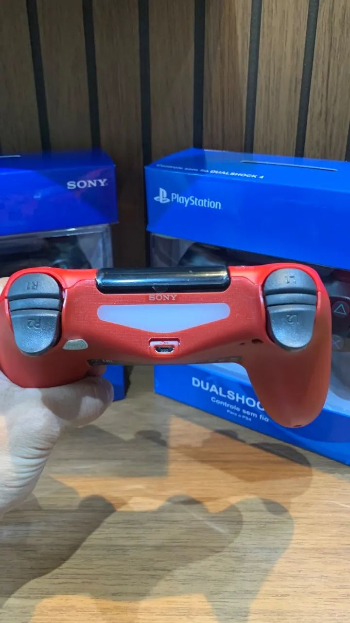 Controle para PlayStation 4 Vermelho Red Magma Bluetooth Touchpad - Envio Imediato  - Foto 3