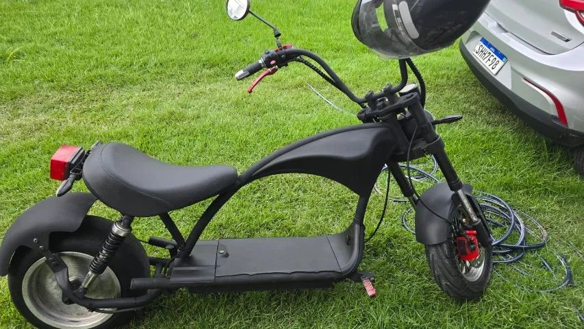 MOTO CHOPPER ELETRICA 3000W 2 BATERIAS CUSTOMIZADA E REVISADA - Foto 4