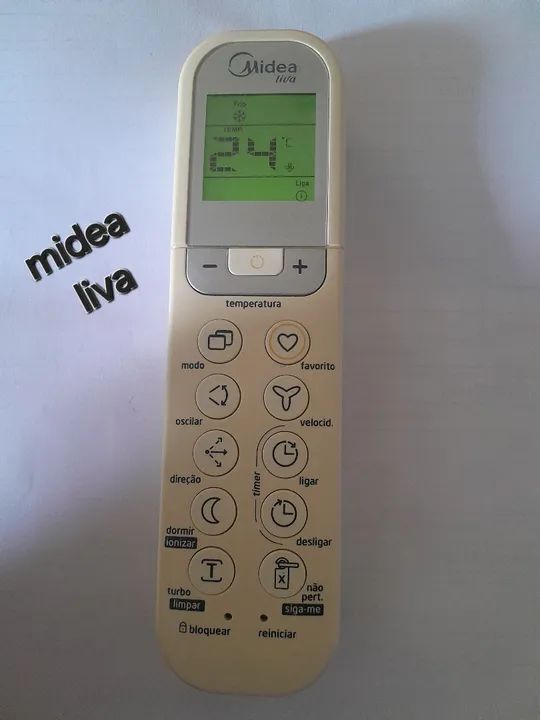 Controle Ar Condicionado Midea liva  Split