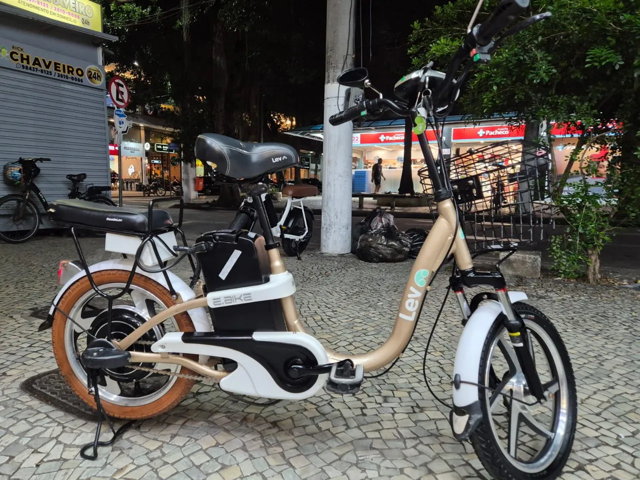 Bicicleta elétrica e bike lev