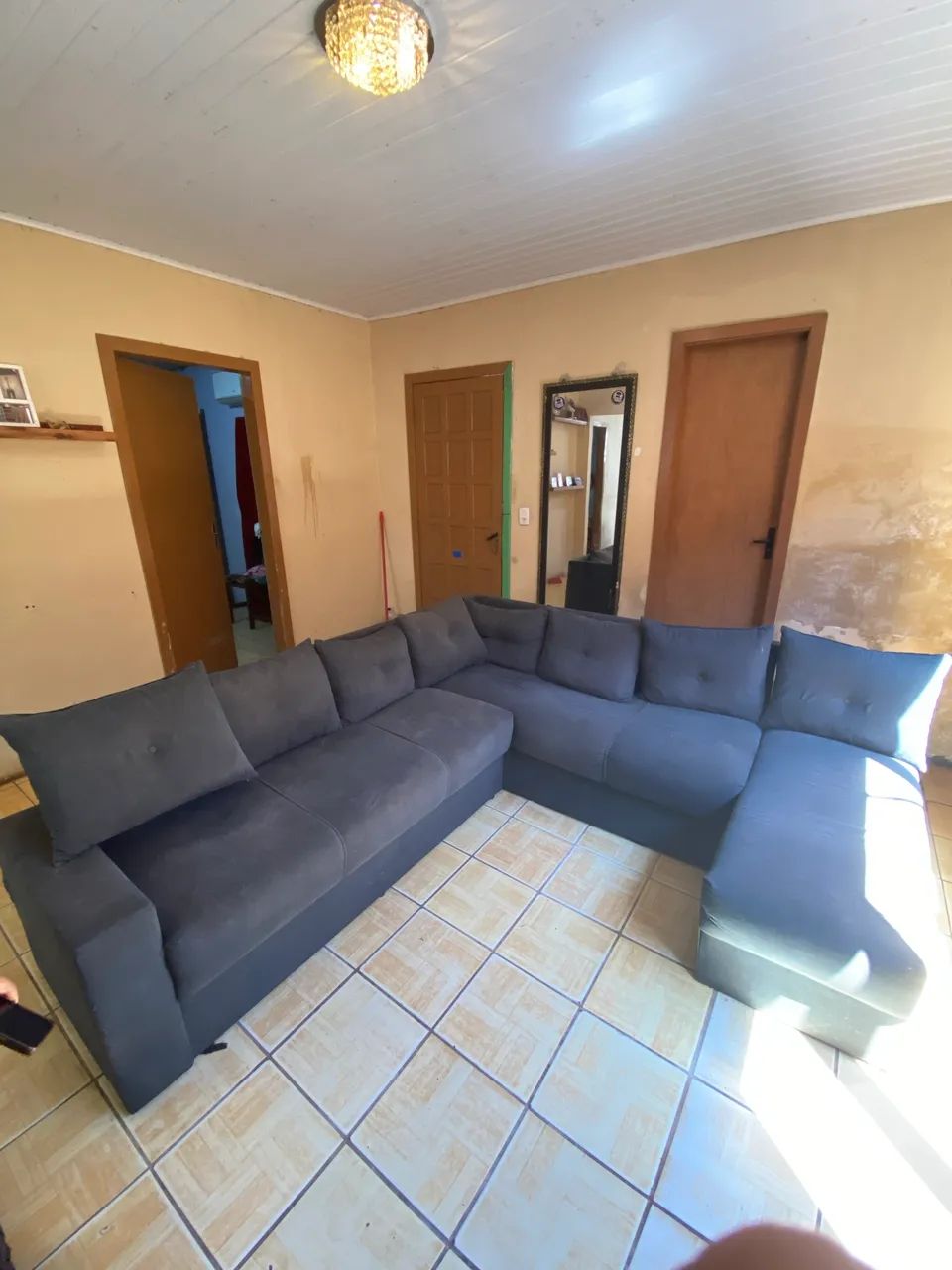 Sofá 7 lugares com chaise 64232512525058120