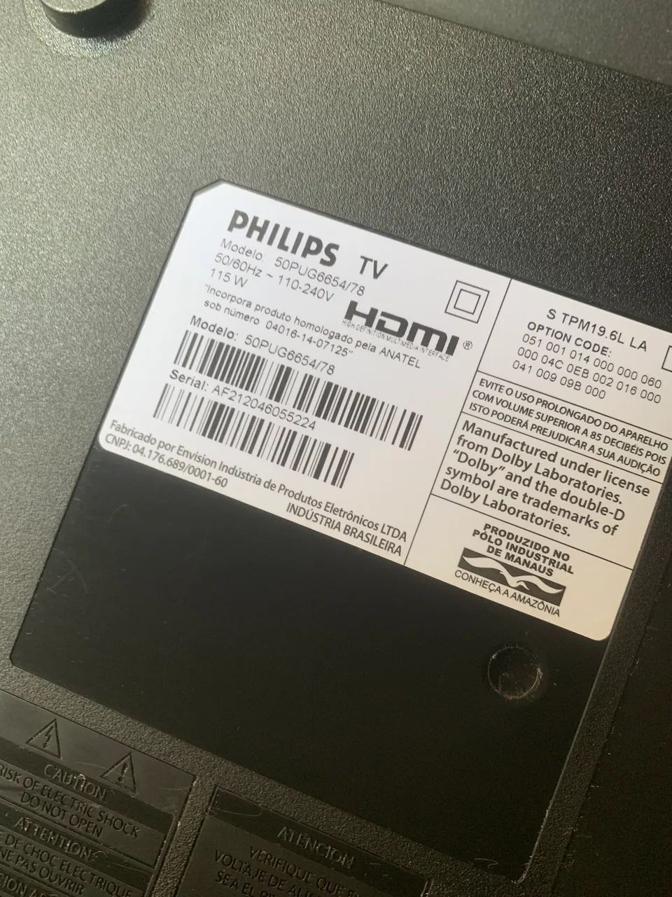 TV Philips Smart 50? com defeito na imagem - modelo 50PUG6654/78 - Foto 2