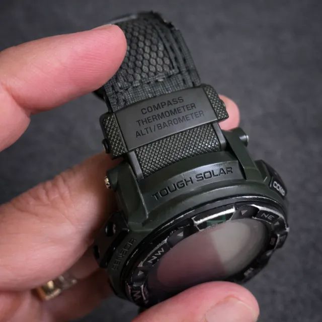 Relógio Casio Pro Trek PRG-250B Solar (Módulo 3259) | Altímetro Barômetro Bússola - Foto 4