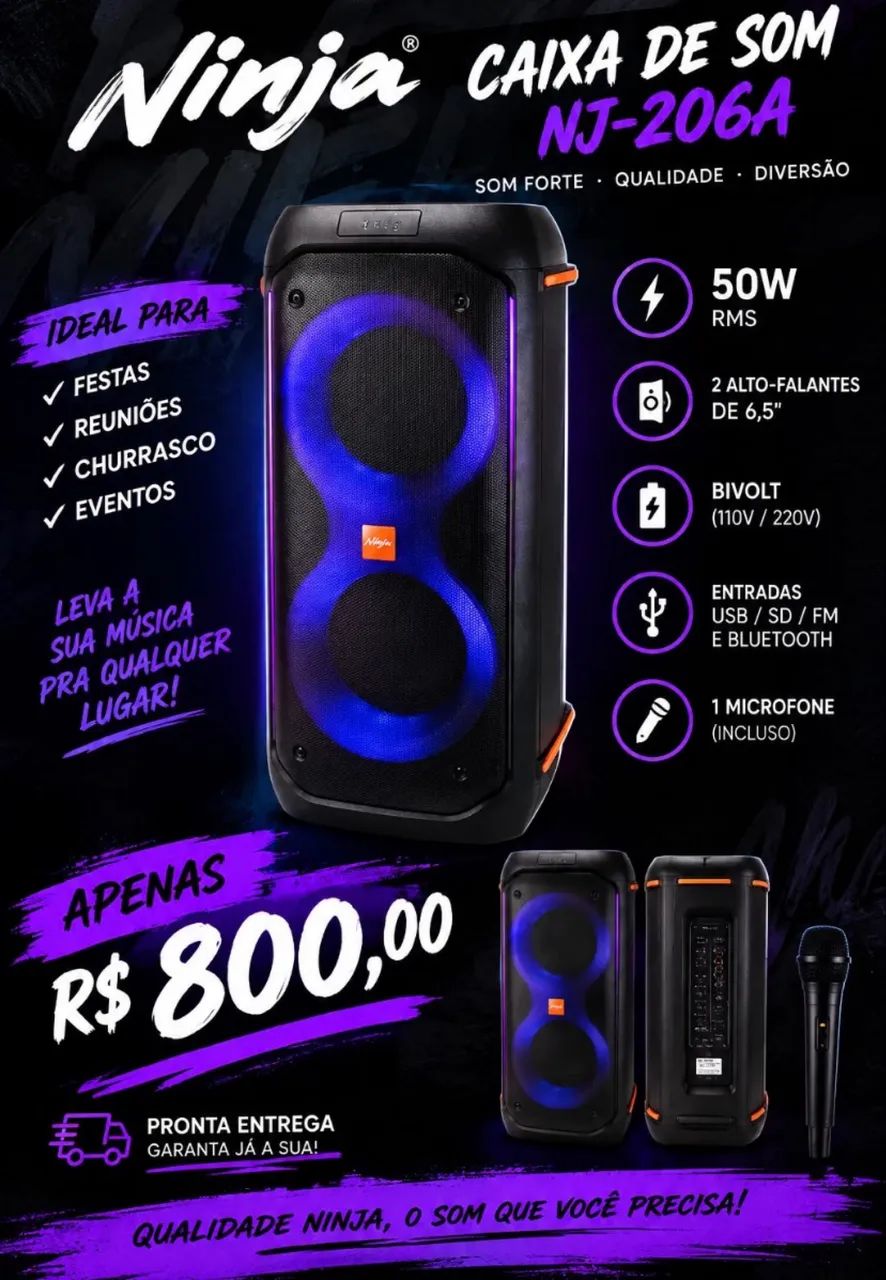 Caixa de SOM NOVA