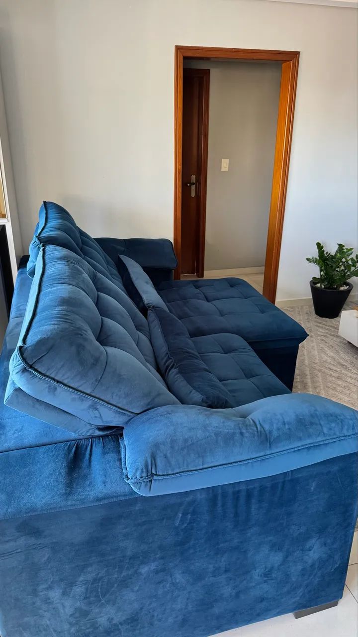 Sofá retrátil e reclinável 2,60m - Foto 3