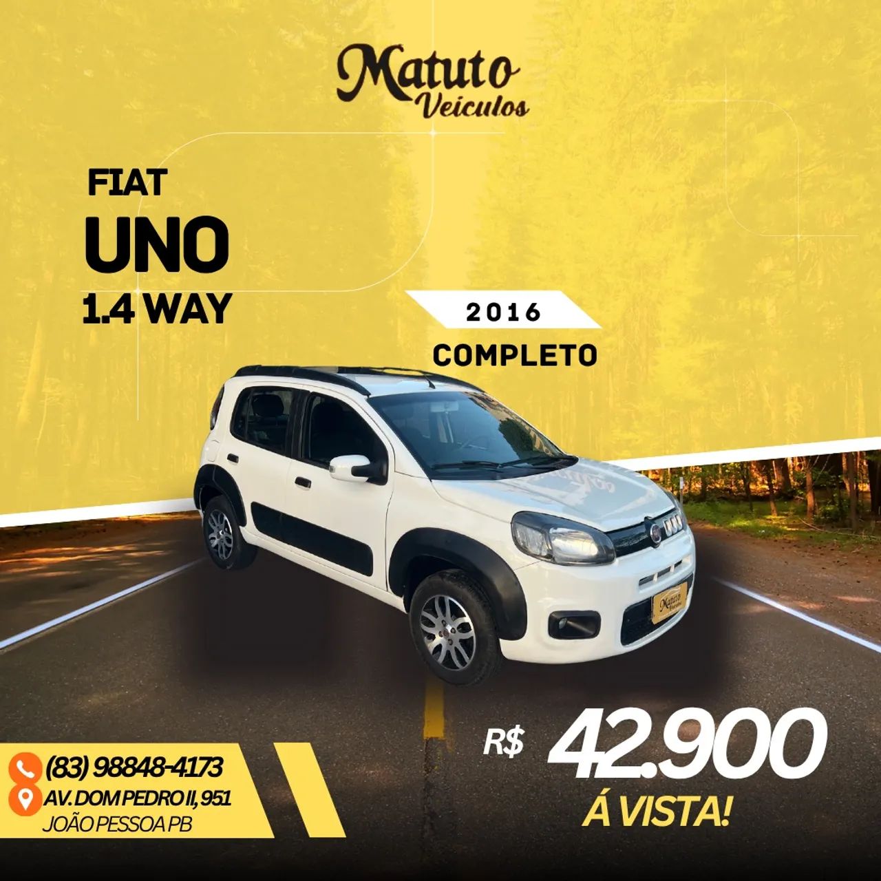 Fiat Uno WAY 1.4 EVO Fire Flex 8V 5P 2016