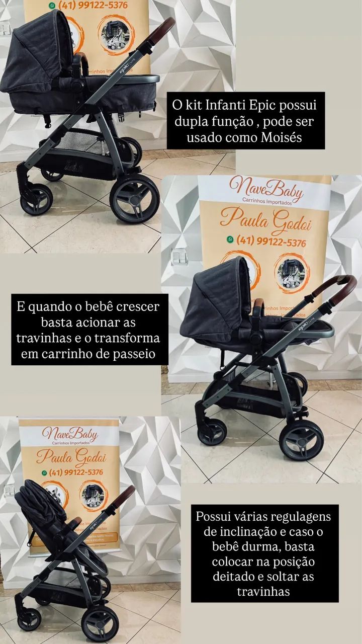 Trio Infanti Epic com base isofix  - Foto 3