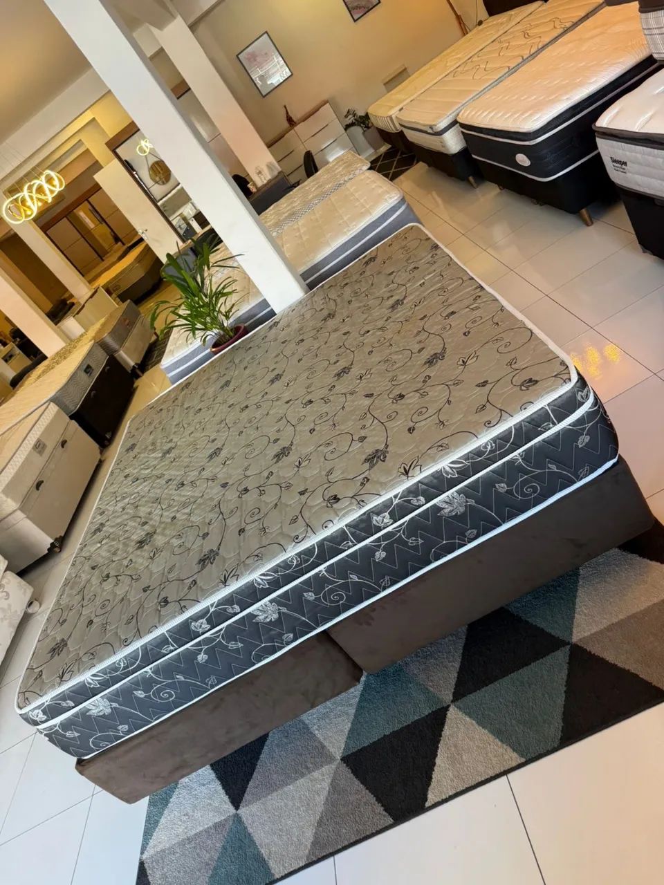 Cama box SUPER KING SEMINOVA COM BASE - ENTREGAMOS!  - Foto 3