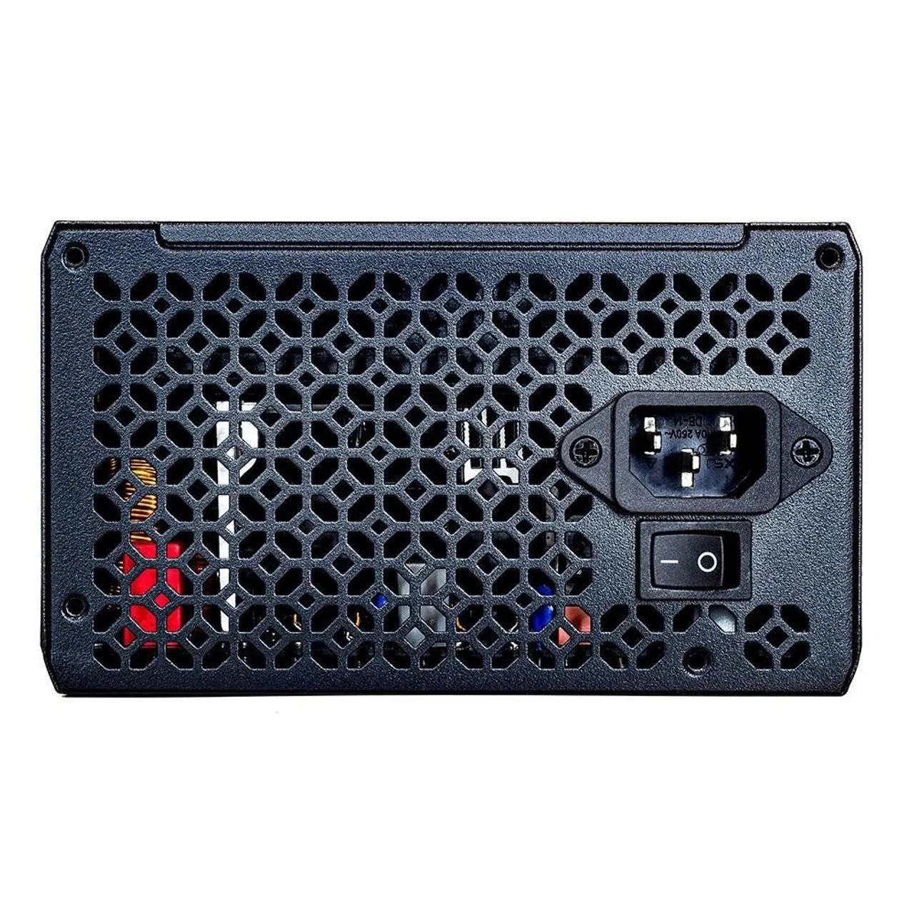Fonte Gamer Rise Mode Zeus, 650W, Modular, PFC Ativo, Preto. - Foto 3