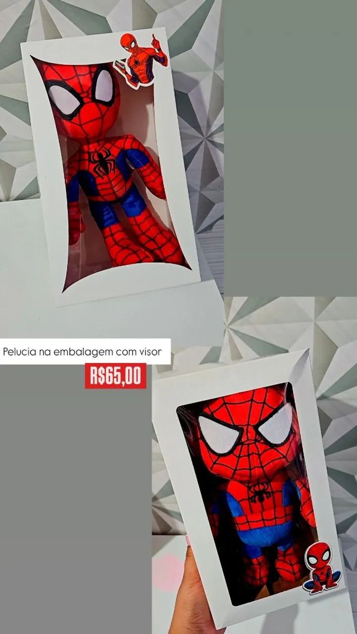 Pelúcia Homem aranha 25 cm - Foto 3