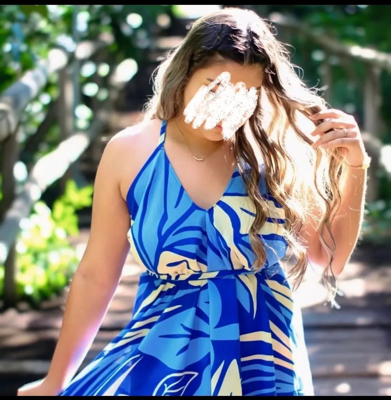 Vestido indiano azul  - Foto 2