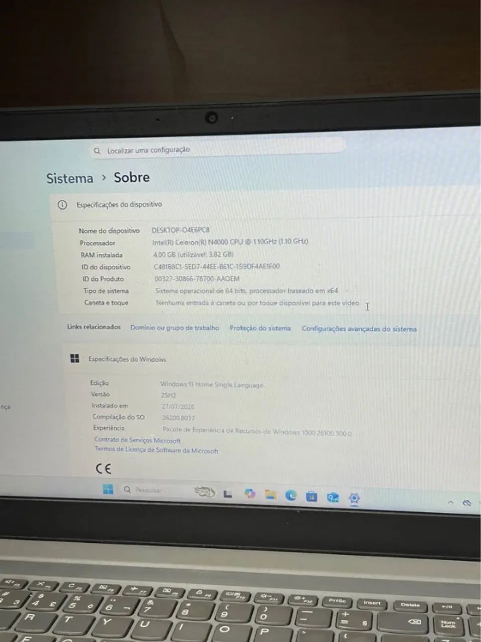 NOTEBOOK LENOVO IDEAPAD s145 4GB DE RAM + Intel integrado - Foto 5