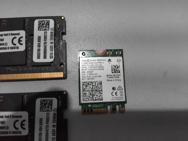 Razer placa de rede Wi-Fi/Bluetooth Intel 9260