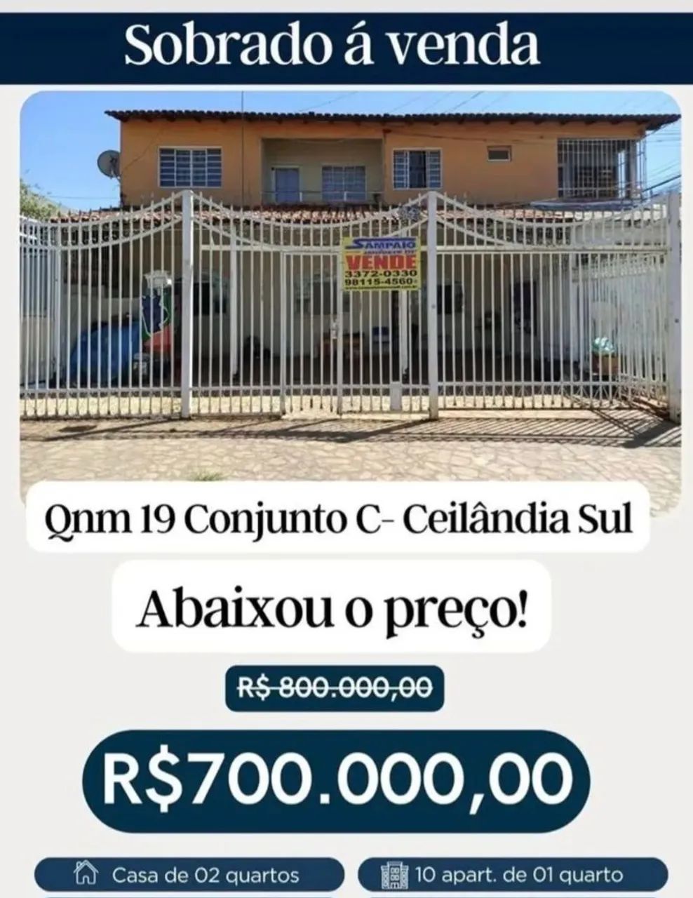 Vendo prédio Ceilândia Sul