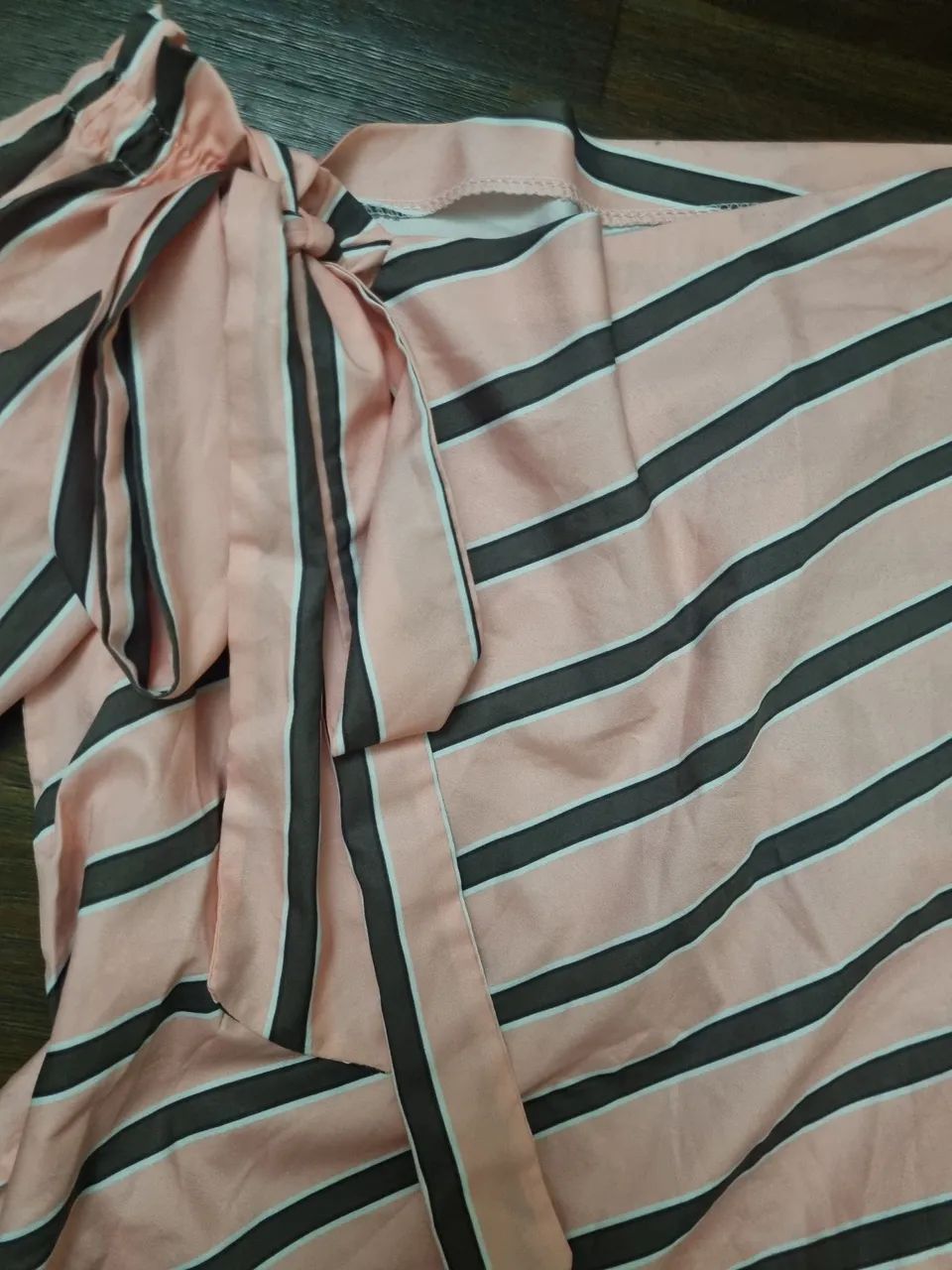 Blusa assimétrica listras G - Foto 4