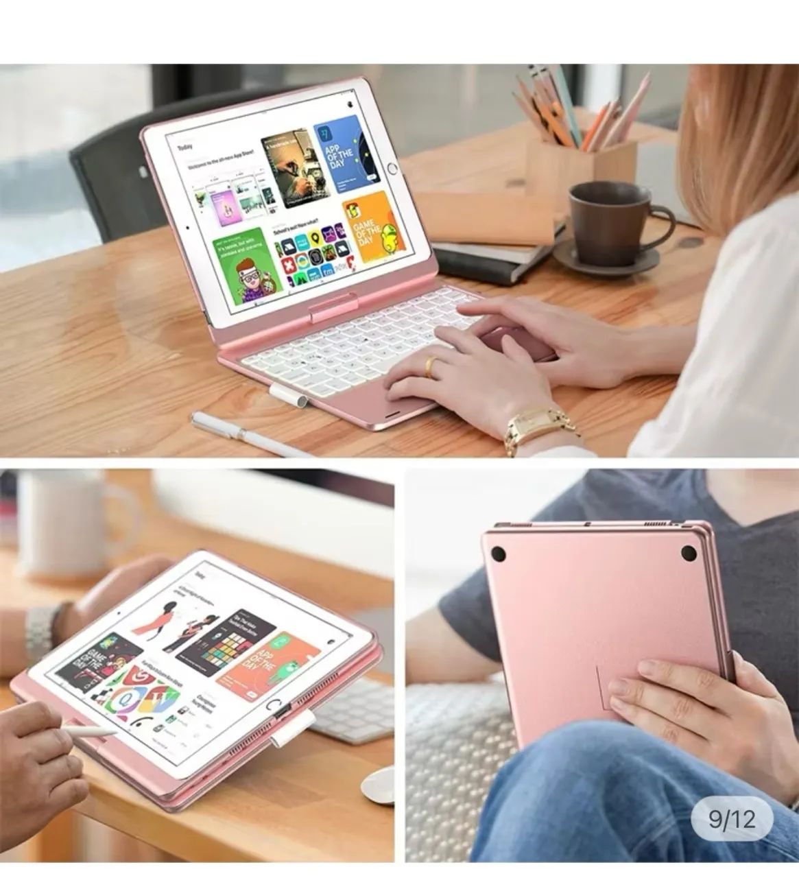 Capa De Teclado Touchpad Para iPad A16 - Foto 2