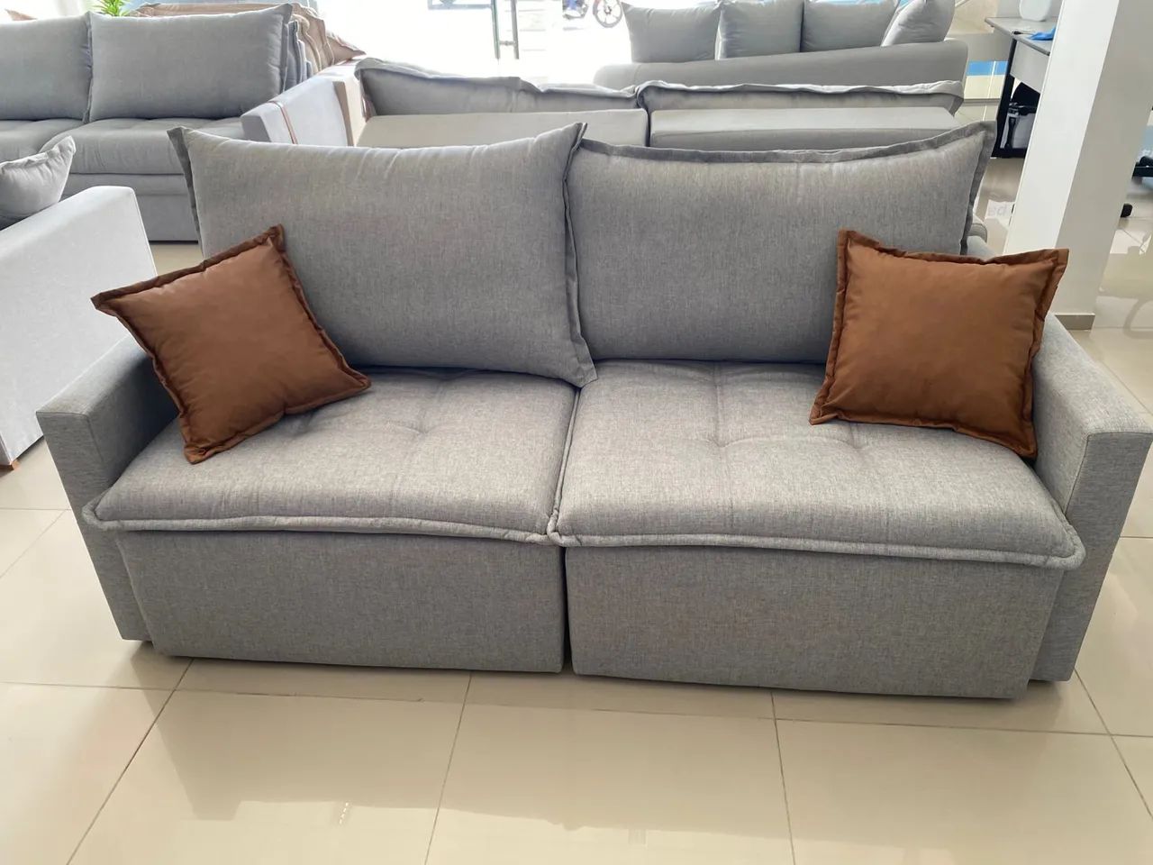 Sofá slim ZERO caixa design moderno sofisticado  - Foto 2