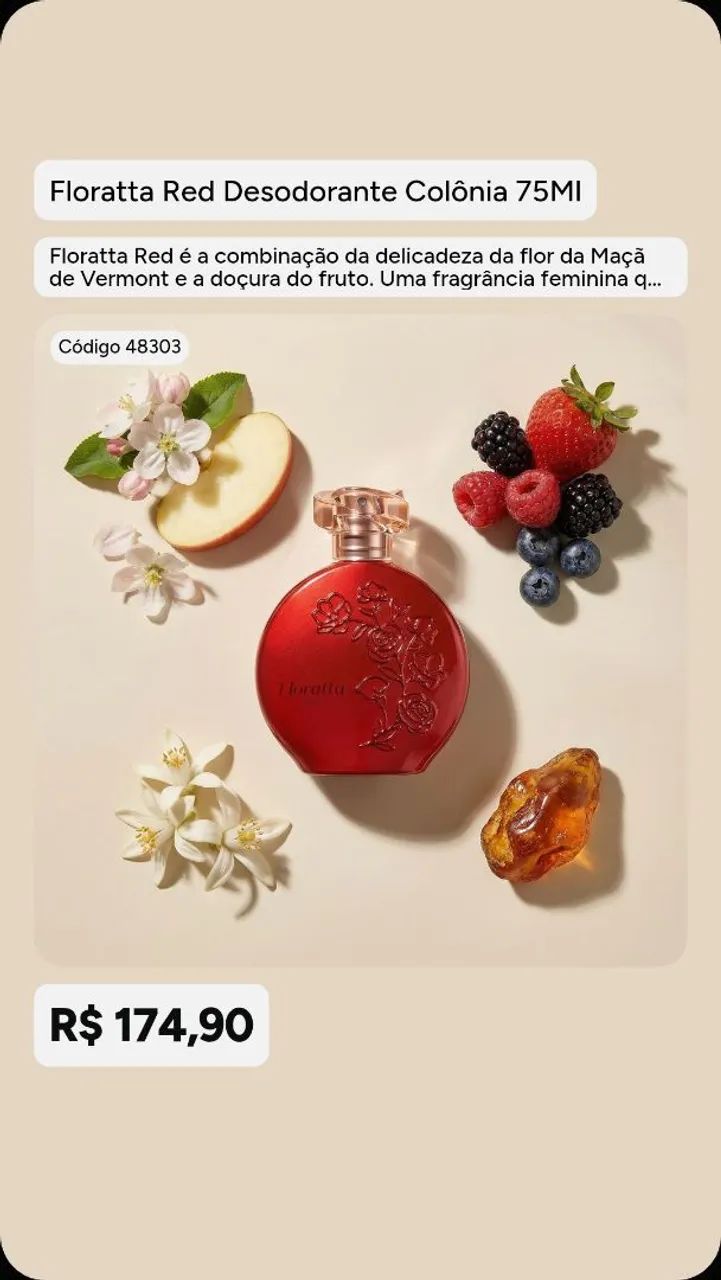 Perfume da Boticário Floratta Red 