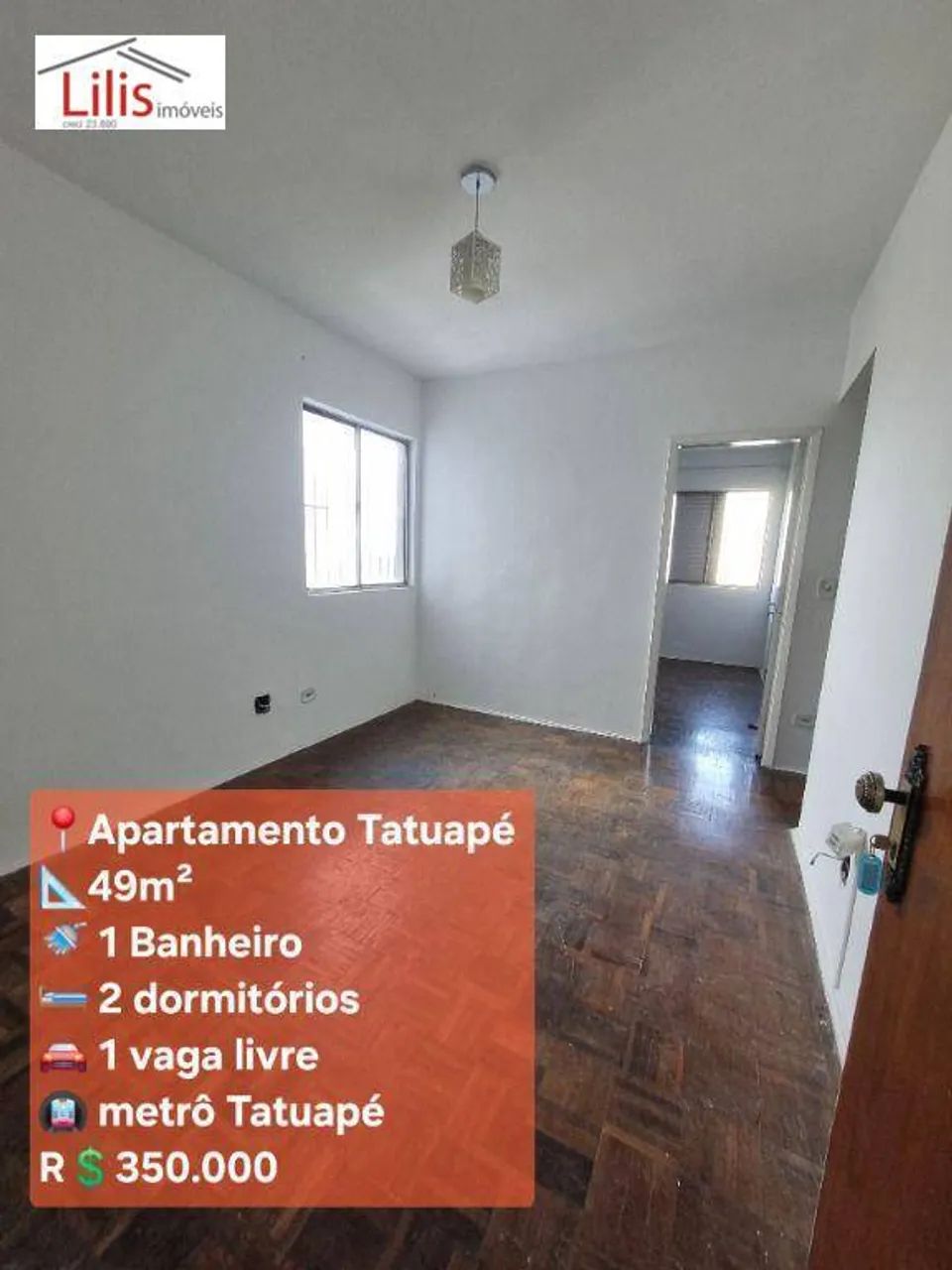 Apartamento 2 Dormitórios, 1 vaga metrô Tatuapé - Foto 2