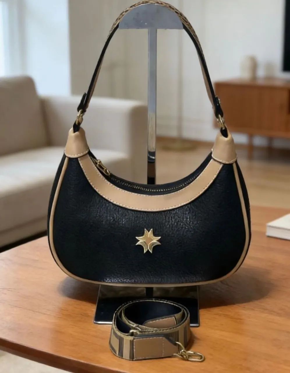Bolsa meia lua Luz da Lua - Foto 2