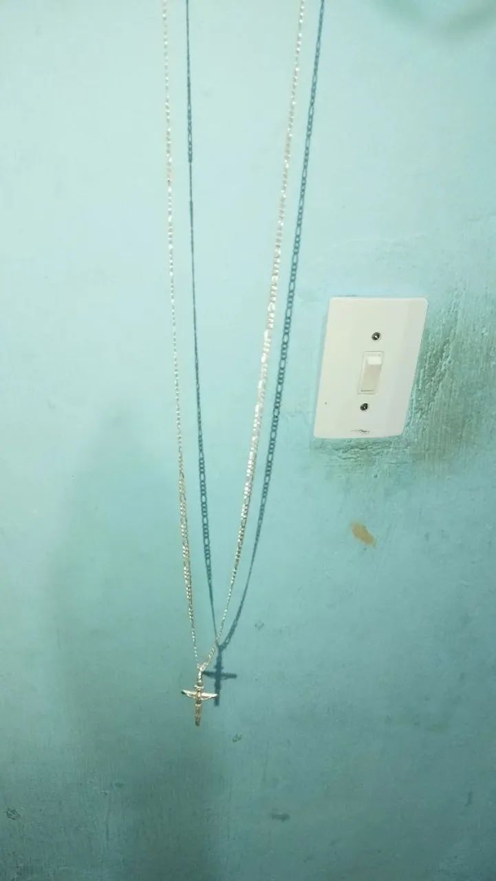 Prata 70cm + pingente de prata ,+relógio 