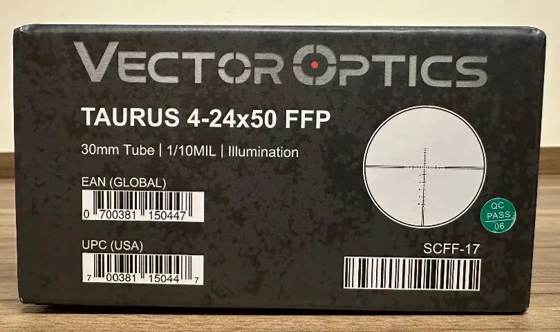 Luneta Vector Optics Taurus 04-25x50 FFP 