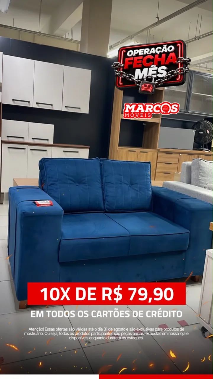 Sofá de 2 lugares 