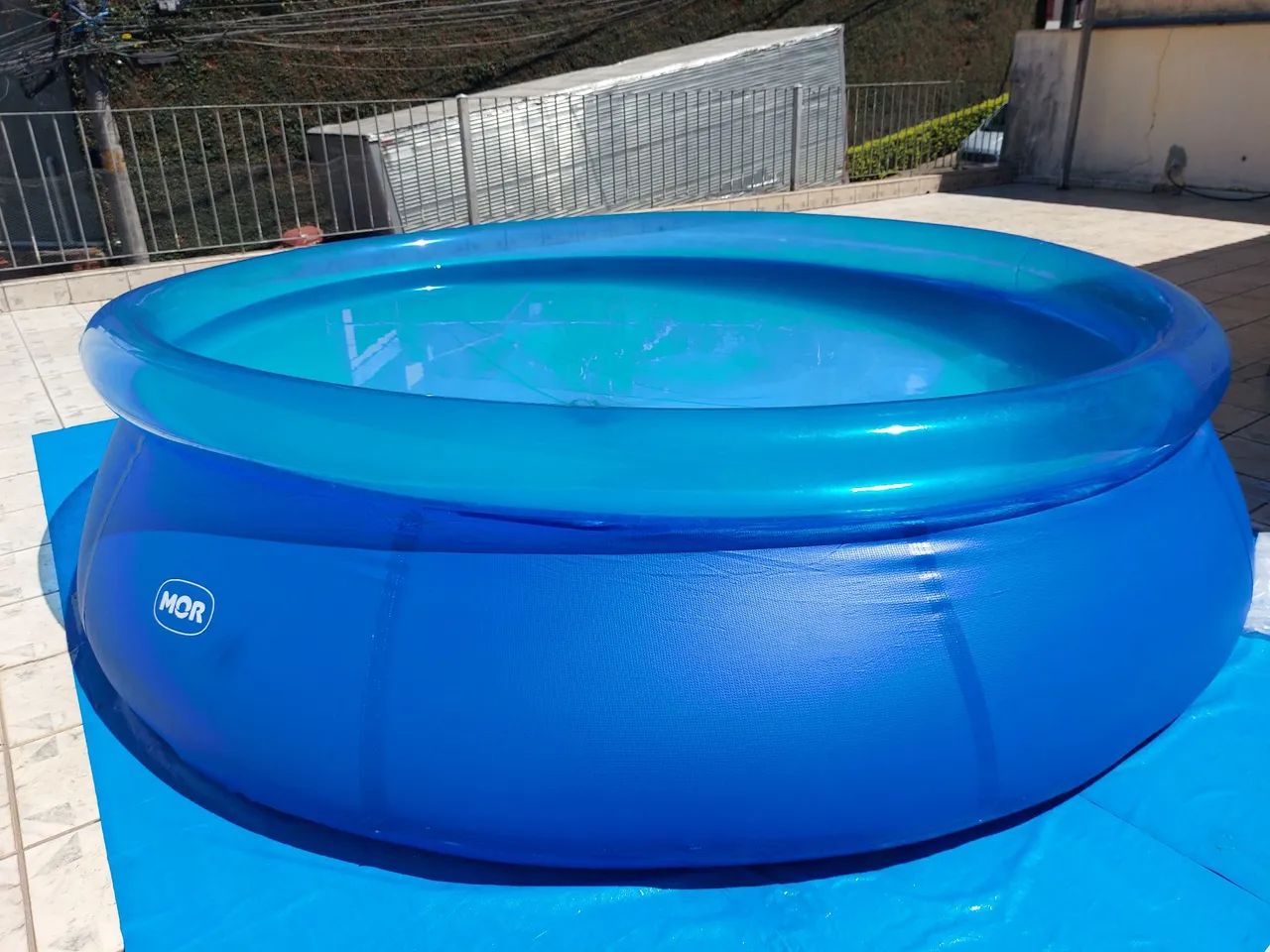 Piscina Inflável Mor 4.600L Semi-nova - Foto 2