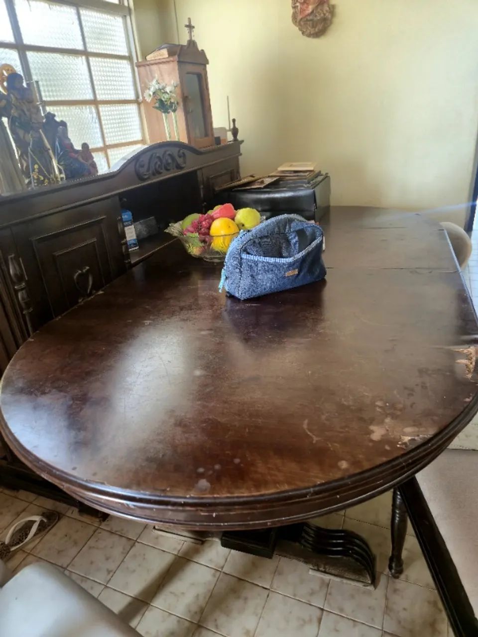 Mesa de jantar oval com 6 cadeiras - Foto 5