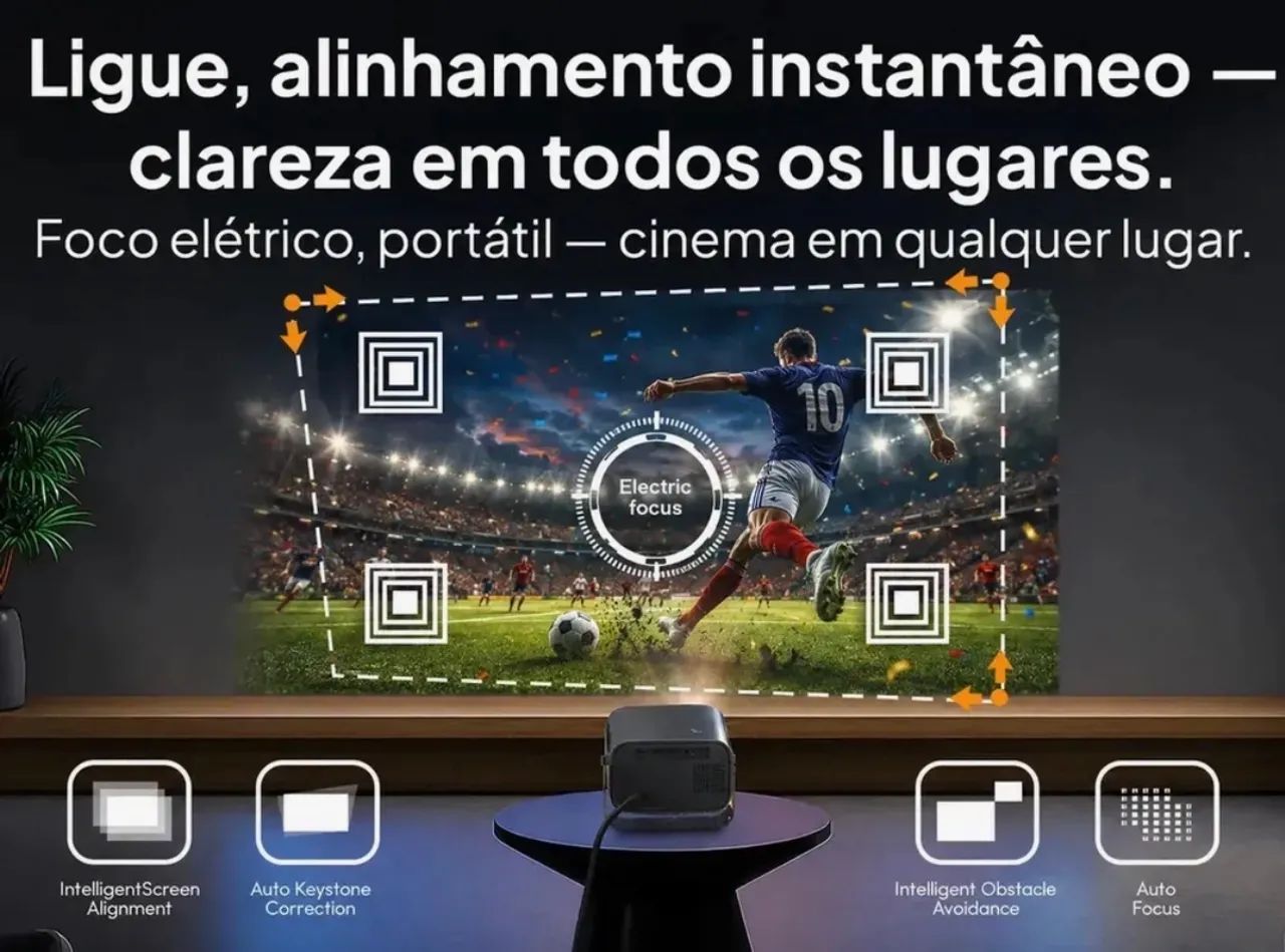 Projetor Vevshao A12 - Imagem FullHD - Foto 5